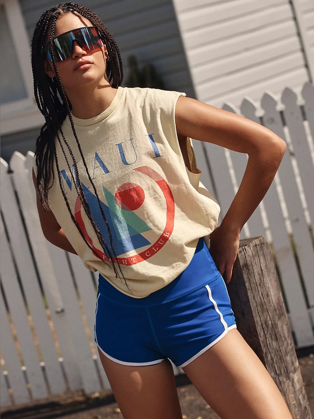 Free People Original Retro Club Maui Yacht Club Tank